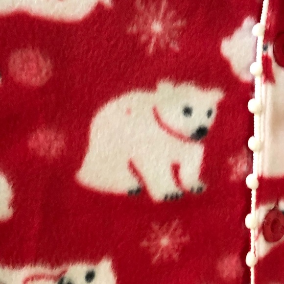 Karen Neuburger Red Fleece Pajamas Set L New NWT - Picture 2 of 8